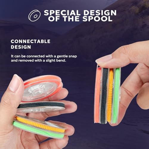 SF Clear Fluorocarbon Tippet Line Fly Fishing Tippets Leaders Trout 75M 100M 0X 1X 2X 3X 4X 5X 6X 7X - color: Fluorocarbon/3 Pcs with Tippet Holder/30M, size: 4-5-6X/30M