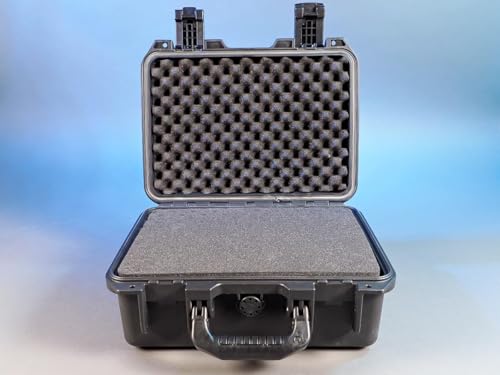 MEIJIA Premium Waterproof Hard Camera Case,Hard Case with customizable fit foam,Full Protection with Light&Convenient Design,Elegant Black (14.21"X11.42"X6.50") - size: 14.21"X11.42"X6.50"