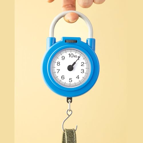 Haofy Handheld Scale, Fishing Hanging Scale Mechanical Kitchen and Fish Fishing Scale Multi Purpose Portable Hand Held Dial Weight Scale - color: Blue