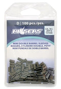 Hi-Seas Mini Double Barrel Copper Crimp Sleeves, 1.0 Millimeter Inside Diameter, 100-Pieces, Black - style: 1.0. Mm Id/100 Pc