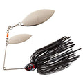 BOOYAH Pikee Spinner-Bait Fishing Lure for Pike and Musky, 1/2 Ounce - color: Midnight