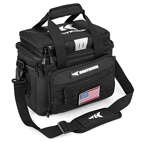 KastKing Fishing Tackle Bags - Saltwater & Freshwater Fishing Bags - Water Resistant, Padded Shoulder Strap - Gear Storage - color: Black-Medium, size: Medium