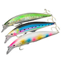3pcs Sinking Bass Fishing Lures Saltwater Long Casting Laser Minnow Fishing Baits Hard Lure Fishing Kits Accessories (AH - color: AH1445C-5.5'' 1.6oz