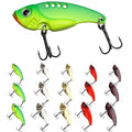 Dovesun 15/20pcs Fishing Spoon Lures Fishing Bait Trout Bass Fishing Lure for Bass, Crappie, Trout Walleye 1/5oz 1/4oz 3/8oz 1/2oz - color: A-BLADE BAITS-15pcs