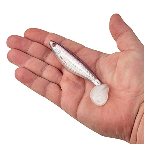 Berkley PowerBait The Champ Swimmer Fishing Soft Bait - color: HD Purple Smelt, size: 4.6"