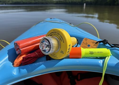 Sirius Signal SB-3L Boating Safety Dry Bag Kit - USCG Approved | Emergency SOS Kit, Includes Electronic Boat Flare Replacement, Essential Safety, Ideal for Kayaks, Boats, and Paddle Craft - size: Dry Bag