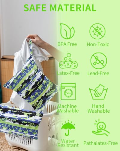 babygoal Hawaii Wet Dry Bags 3 Pack, Waterproof Travel Bags for Swimsuits, Beach, Pool, Gym,Food Storage and Wet Clothes,3LN41-B - color: Boy color 41