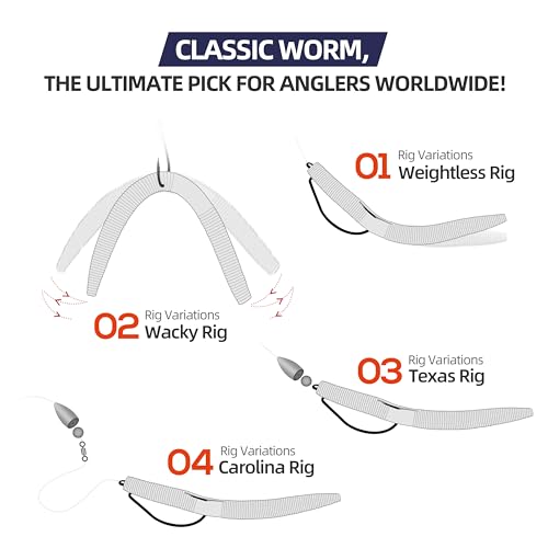 Soft Fishing Worm 100PCS, 3/4/5/6" Mega Value Pack Senko Style Soft Lures for Bass, Plastic Worm Stick Baits, Multicolor, Cost-Effective Fishing Gift - color: Rainbow Trout, size: 5"