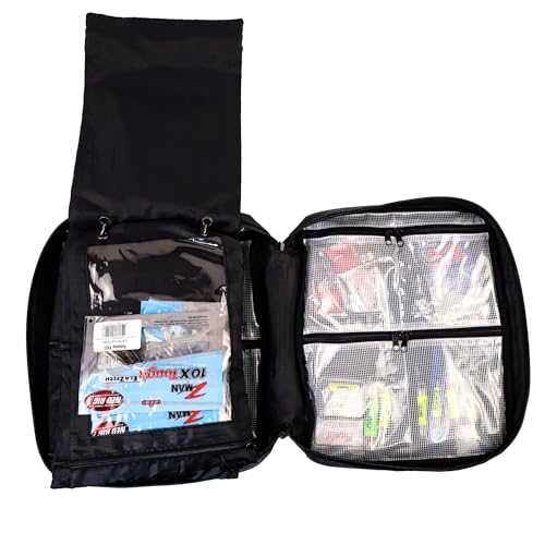 YakAttack 14” x 12” HD Bait Binder | Large Soft Bait Organizer & Fishing Lure Storage Case | Heavy-Duty Imported Tackle Bag for Plastics, Tools & Gear | Ideal for Kayak & Boat Anglers | Fishing Wallet - size: 14" x 14"