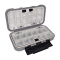 Aventik Waterproof Fishing Tackle Box Lures Hooks Bait Storage Case Trays Accessory Boxes Thicker Plastic Hooks Box(Grey)