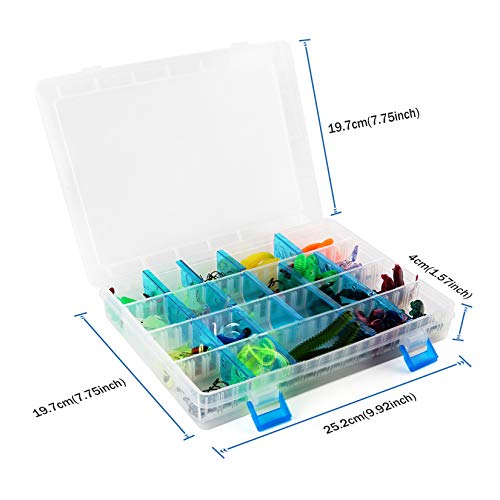 Pure Vie Fishing Topwater Lures Kits Mixed Universal Artificial Soft Baits Tackle Including Crankbaits, Spinnerbaits, Plastic Worms, Frogs, Hooks, Tackle Box - Freshwater Saltwater Fishing Equipment - color: 146 Pieces