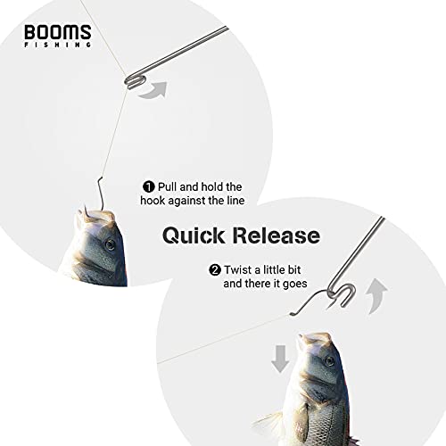 Booms Fishing R08 Fishing Hook Remover Tools Saltwater Dehooker Shark Hook Remover 10 inches - color: Black