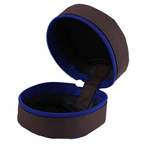 Leather Fly Reel Case Bag 10×7×7 Safety Fly Fishing Reel Case Protector Soft Pocket Cover Bag Pouch Holder