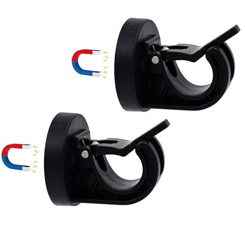 YYST Magnetic Rod Bracket for DIY Classroom Window Cover, Portable Travel Door Window Blackout Shade，Room Darkening Design, etc (2, Black)