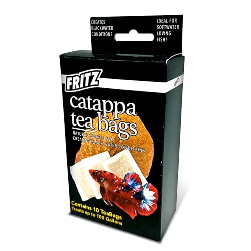 Fritz Aquatics Betta Botanicals for Betta and Community Fish Aquariums (Cattapa Tea Bags - 10ct)