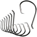 Saltwater Circle Hooks,50 Pack 2X Fishing Hooks Offset Octopus Catfish Bulk Fishing Hooks Fishing Gear Equipment Set Saltwater Freshwater - size: 1/0 - 50 Pack