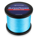 KastKing SuperPower Braided Fishing Line - Abrasion Resistant Braided Lines – Incredible Superline – Zero Stretch – Smaller Diameter – A Must-Have! - color: X4-New-Sky Blue, size: 20LB(500 Yds)