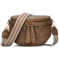 KKXIU Crossbody Sling Bag for Women Trendy Fanny Pack Vegan Leather Chest Bag | Trendy - color: Apricot