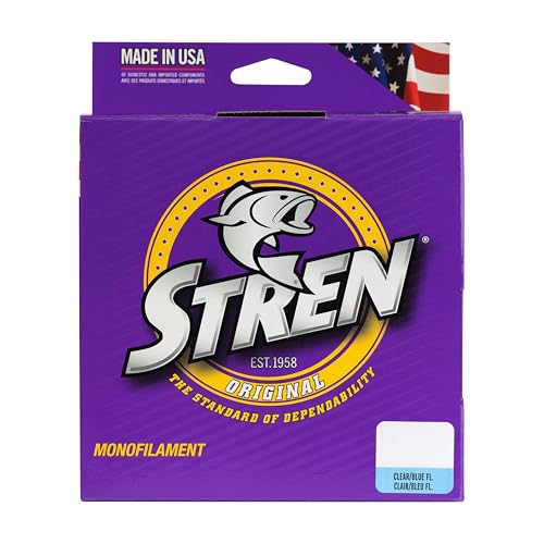 Stren Original Monofilament Fishing Line - color: Clear/Blue Fluorescent, size: 1000 Yd, Pound Test 10, style: 10lb | 4.5kg