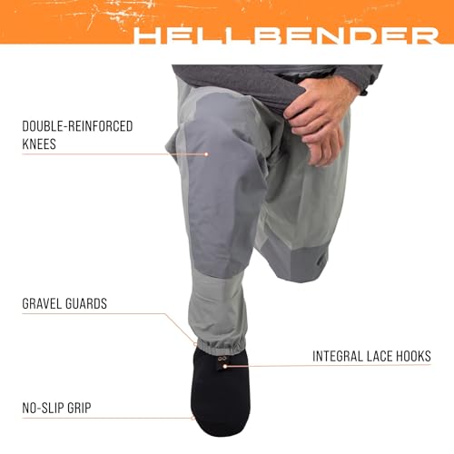 FROGG TOGGS Hellbender Breathable Waterproof Stockingfoot Fishing Chest Wader for Fishing - color: Slate/Gray, size: X-Large