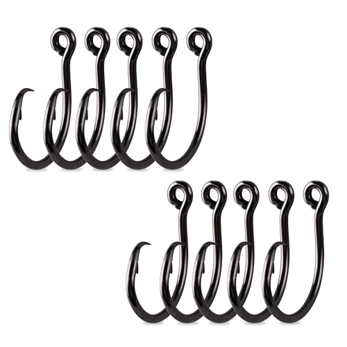 Mustad Demon Perfect Inline Circle Hook 39954NP - 1X Fine Fishing Hooks, Up Eye, Ideal for Saltwater and Freshwater Species, Original Patented Circle Hook Design, Inline Hooks - size: Size 1/0, style: Pack of 10