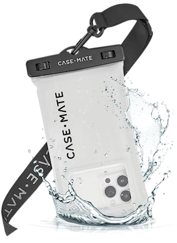 Case-Mate IP68 Waterproof Phone Pouch - Sand Dollar | Touchscreen Floating Waterproof Phone Case with Crossbody Lanyard - Fits All Phones - Beach Cruise Ship Travel Essentials - color: Sand Dollar
