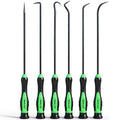 SWANLAKE GARDEN TOOLS 6-Piece Premium Pick and Hook Set, Pick Tool Set for Car Auto Oil Seal/O-Ring Seal Gasket Mini Hooks Puller Remover - color: 6-piece Long & Black Hook