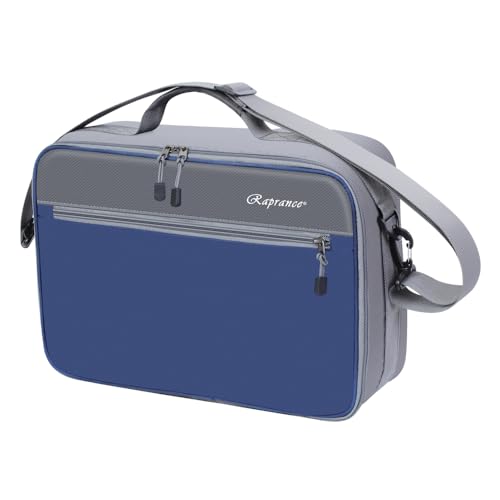 Raprance Fly Fishing Reel Case ，Customizable Dividers Shockproof Storage Box，Portable Travel Storage with Protection, Blue