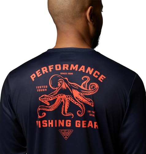 Columbia Men's Terminal Tackle PFG Sea Creature Long Sleeve - color: Collegiate Navy, size: Large