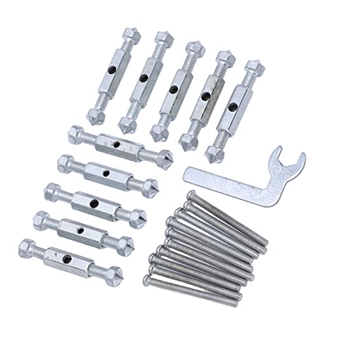 118 Type Electrical Box Repair Kit, Metal Support Rod Cassette Repairer with Wrench, Quick Installation for Light Switch Socket, Prevent Loosening High Hardness