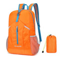 levayhill 25L Foldable Hiking Backpack,Small Packable Daypack, Orange | Lightweight Collapsible Bag,Water Repellent Travel Basic-Daypack,Men Women Camping Cycling Rucksack Outdoor Back Pack - color: Orange
