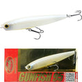 LUCKY CRAFT Gunfish 95NF Top Water Bass Fishing Lures, 4” Floating Lure with Cupped Mouth, Freshwater Trout and Bass Lures Fishing Gear, Accessories for Tackle Box - color: 445 French Pearl OB