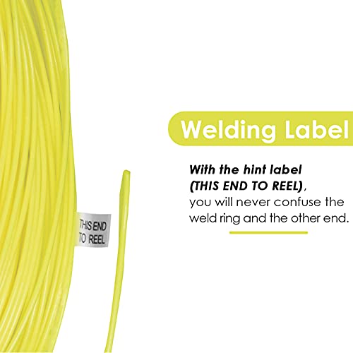 SF Fly Fishing Line Weight Forward Floating Fly Line for Fly Fishing 3wt 4wt 5wt 6wt 7wt 8wt 100FT Double Welded Loops - color: Fluo Yellow, size: WF3F 100FT