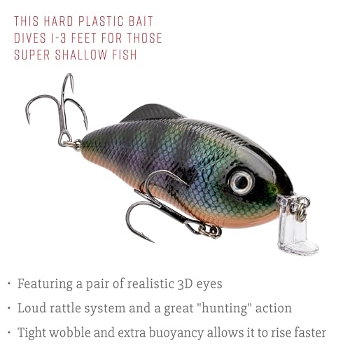 Strike King Hybrid Hunter Shallow Crankbait - color: 347 - Tannic Gill