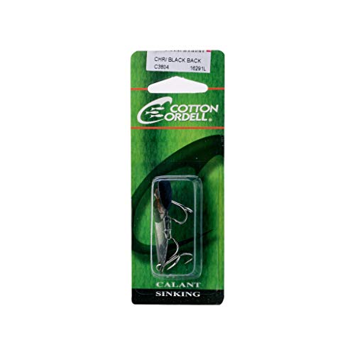 Cotton Cordell Gay Blade Spinner-Bait Fishing Lure - Great as a Casting Bait or Jigging Spoon - color: Gray/Chrome Black, size: 2"