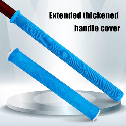 Fishing Rod Handle Cover, Silicone Fishing Pole Tube Sleeve with Non-Slip Design for 13mm-37mm Handle - color: Black