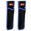 HARFINGTON 2pcs Welding Rod Pouch 14.57" x 3.94" x 10.24" Canvas Welding Rod Bag Leather Electrode Holder with Waist Belt Rivet Reinforcement for Storage Welding Tools, Black Blue - size: 14.57" x 3.94" x 10.24"