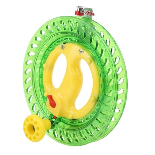 Dilwe Fishing Line Reel, ABS Multifunction Sea Fishing Wheel Hand Wire Wrapping Fly Line Fishing Reel Accessory - color: Green