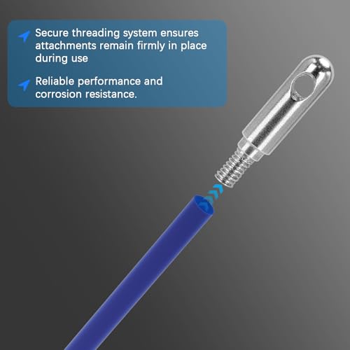 2pack 56517 Fish Rod Accessories,Splinter Guard Wire Fish and Glow Rod Single Hook and Bullet Attachments,Stainless Steel