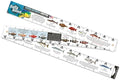 Salty Bones Florida Saltwater Lawstick - Double-Sided 36" Folding Fishing Ruler with Florida's Atlantic and Gulf Guidelines - Made in the USA - Updated for 2026