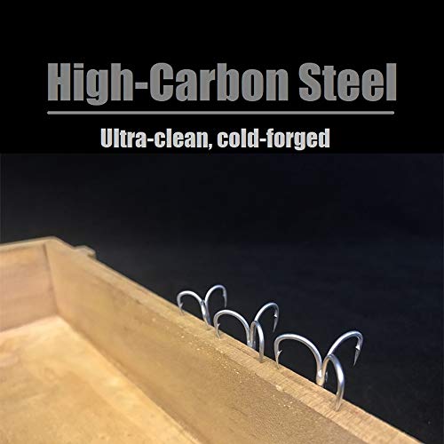 Fishing Hooks Treble Hooks for Hook Upgrade Cutting Blade 4X Strong Short Shank Black Nickle - size: 2