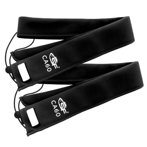 SF Neoprene Fishing Rod Sleeve Rod Cover for Casting, Spinning, Trolling Fishing Rods Protect Cover Floating Rods Storage Case,Hook Resistant - color: Black-2, size: Length:60 in, style: Casting/Trolling