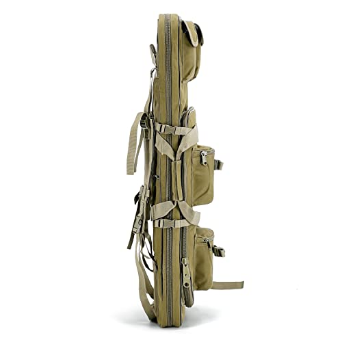 Gespann Tactical Rifle Backpack Soft Rifle Case Rifle Storage Holder for Hunting Trekking Hiking Fishing Rod Bag - color: Brown, size: 38 inches