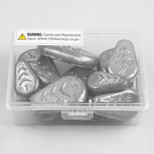 No Roll Sinker Fishing Weights Sinkers, Catfish Sinkers Flat Inline Sinkers Weights No Snag Slip Sinkers Saltwater Surf Fishing Weights Gear Tackle Fishing Weights Sinkers for Catfishing Rigs - style: 1oz-10pcs