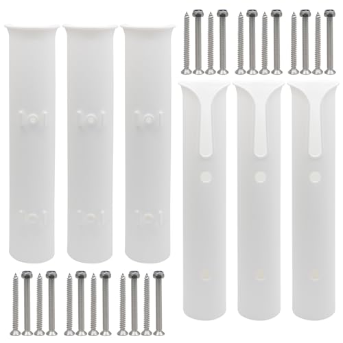 Litoexpe Fishing Rod Holder Bracket Wall Mounted - size: White
