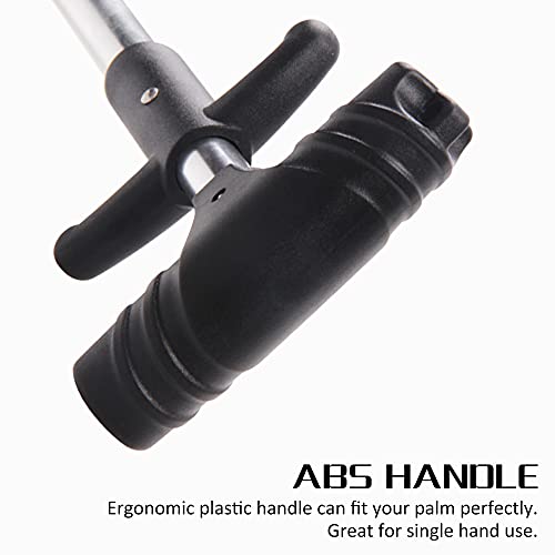 OROOTL Fishing Hook Remover Tool, Portable Easy Squeeze Out Fishing Hook Separator Extractor Aluminum Fish Dehooker Removal Puller for Saltwater Freshwater Fishing - color: Silver