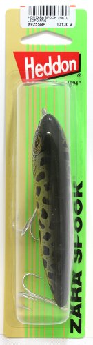 Heddon Zara Spook Topwater Fishing Lure - Legendary Walk-The-Dog Lure - color: Natural Leopard Frog, style: Zara Spook (3/4 Oz)