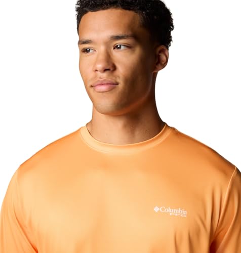 Columbia Men's Terminal Tackle PFG Tarpon Rise Long Sleeve - color: Summer Orange/Marlin Rise, size: Small