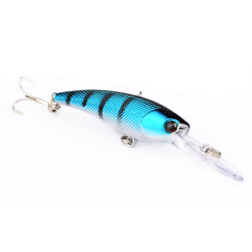 8pcs Fishing Lures Set Minnow Swimbait Baits, Artificial Minnow Lifelike Lures, Fishing Tackle Crank Bait for Trout Bass Salmon