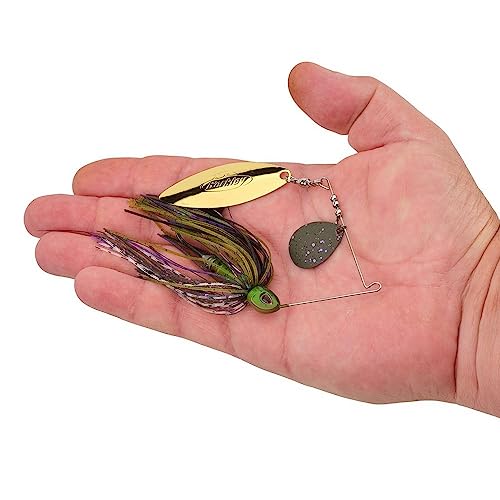 Berkley Power Blade Compact Fishing Spinnerbaits - color: Bama Bream/Green Pumpkin + Gold, size: 1/2 oz - Colorado Willow